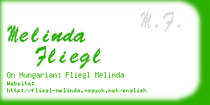 melinda fliegl business card